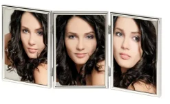 Chloe Folderamme Sølv 10x15 cm - 3 Billeder