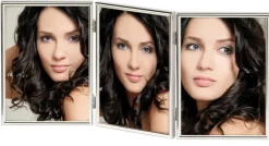 Chloe Folderamme Sølv 13x18 cm - 3 Billeder