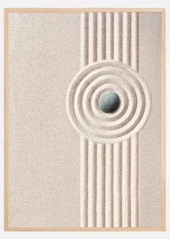 Circle Sand Plakat (21x29.7 cm (A4))