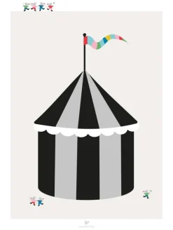 Circus - Beige Plakat (30x40 cm)
