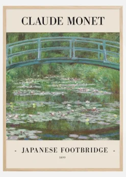 Claude Monet -Japanese Footbridge 1899 Plakat (21x29.7 cm (A4))