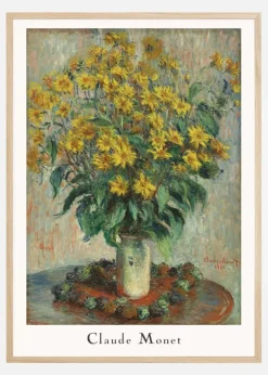 Claude Monet -Jerusalem Artichoke Flowers Plakat (21x29.7 cm (A4))