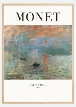 Claude Monet -Sunrise 1872 Plakat (21x29.7 cm (A4))