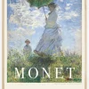 Claude Monet -Woman With Parasol Plakat (21x29.7 cm (A4))