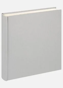 Cloth Album Grå - 28x29 cm (100 Hvide sider / 50 ark)