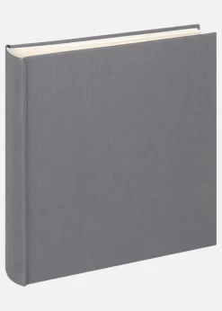 Cloth Album Grafit - 28x29 cm (100 Hvide sider / 50 ark)