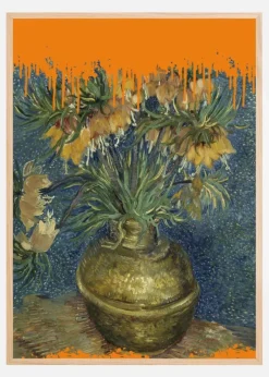 Collage Sunflowers and the splash Van Gogh Plakat (21x29.7 cm (A4))