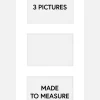 Collagepassepartout Hvid 3 Billeder - Målbestilt (hvid midte)