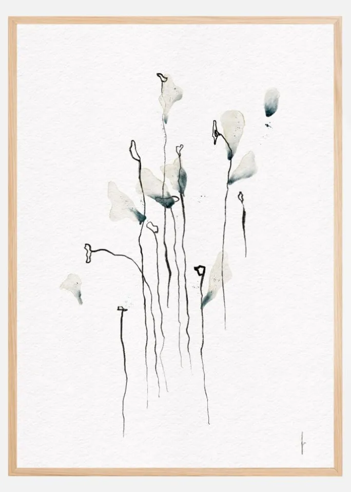 COLORED BY THE SKY digital watercolor painting Plakat (21x29.7 cm (A4))