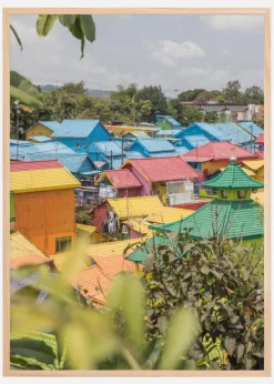Colorful Village Plakat (21x29.7 cm (A4))
