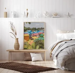 Colorful Village Plakat (21x29.7 cm (A4))