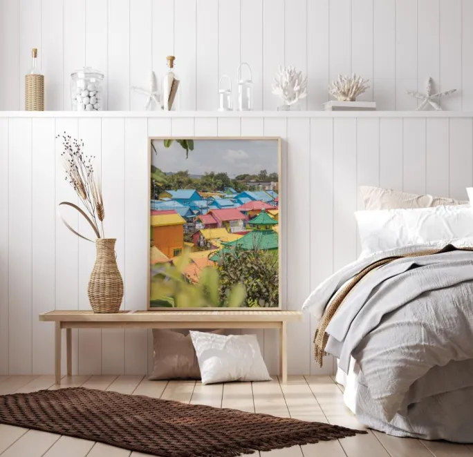 Colorful Village Plakat (21x29.7 cm (A4))