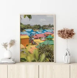 Colorful Village Plakat (21x29.7 cm (A4))