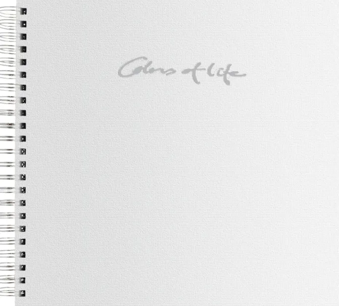 Colors of Life Hvid - 30x30 cm (48 hvide sider / 24 blade)