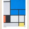 Composition with Large Blue Plane Plakat (21x29.7 cm (A4))