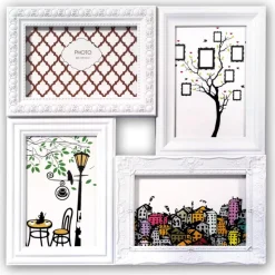 Cordoba Collageramme Akrylglas Hvid - 4 Billeder