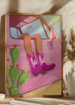 Cowgirl Plakat (21x29.7 cm (A4))