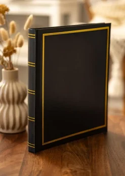 Diamant Album Selvklæbende Sort - 29x32 cm (40 sider / 20 Blade)