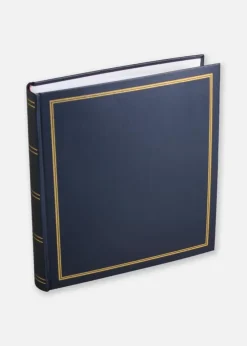Diamant Fotoalbum Blå 27,5x32 cm (100 Hvide sider / 50 Blade)