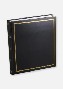 Diamant Fotoalbum Sort 27,5x32 cm (100 Hvide sider / 50 Blade)