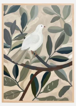 Dove In Tree Plakat (21x29.7 cm (A4))