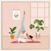 Downward Dog Plakat (30x30 cm)