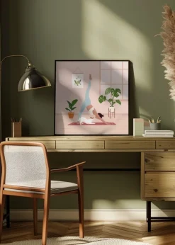 Downward Dog Plakat (30x30 cm)