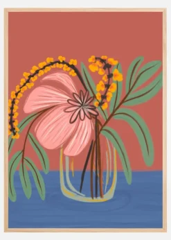 Earthen Blossom Plakat (21x29.7 cm (A4))