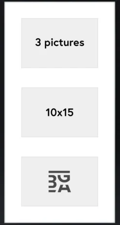 Edsbyn Collageramme XIII Sort - 3 Billeder (10x15 cm)