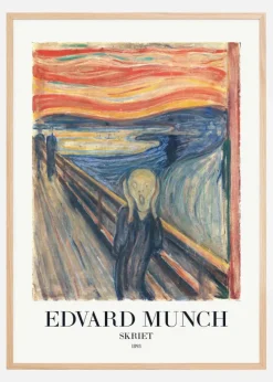 Edvard Munch - Skriet (The Scream) Plakat (21x29.7 cm (A4))