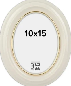 Eiri Mozart Oval Fotoramme Hvid 10x15 cm