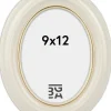Eiri Mozart Oval Fotoramme Hvid 9x12 cm