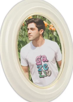 Eiri Mozart Oval Fotoramme Hvid 9x12 cm