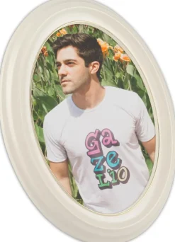 Eiri Mozart Oval Fotoramme Hvid 15x20 cm