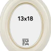 Eiri Mozart Oval Fotoramme Hvid 13x18 cm