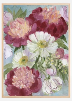 Eleanora painterly florals Plakat (21x29.7 cm (A4))