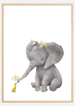 Elephant & Duck Plakat (21x29.7 cm (A4))