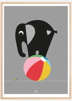 Elephant - Grey Plakat (50x70 cm)