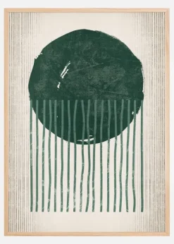 Emerald Round Jellyfish Plakat (21x29.7 cm (A4))