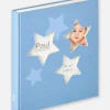 Estrella Babyalbum Blå - 28x30,5 cm (50 Hvide sider / 25 blade)