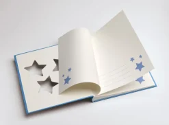 Estrella Babyalbum Blå - 28x30,5 cm (50 Hvide sider / 25 blade)