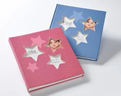 Estrella Babyalbum Rosa - 28x30,5 cm (50 Hvide sider / 25 blade)