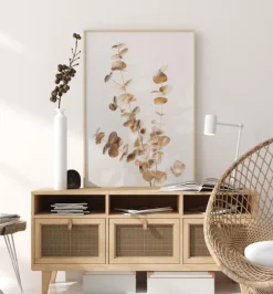 Eucalyptus Creative Gold II Plakat (21x29.7 cm (A4))