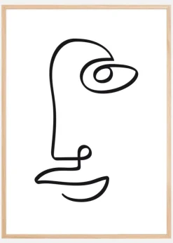 Face Line II Plakat (21x29.7 cm (A4))
