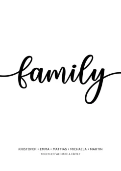 Family - White (21x29,7 cm (A4))