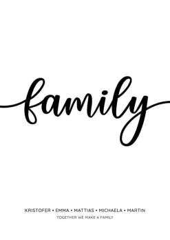 Family - White (21x29,7 cm (A4))