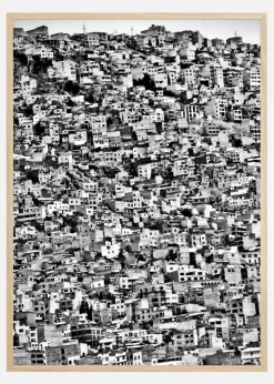 Favela Village in El Alto La Paz Bolivia Plakat (21x29.7 cm (A4))