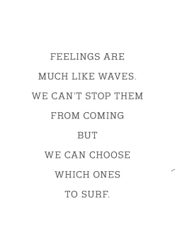 Feelings are much like waves Plakat (21x29.7 cm (A4))