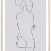 Female lines I Plakat (21x29.7 cm (A4))