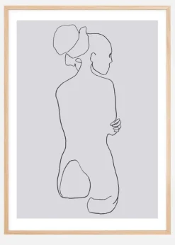 Female lines I Plakat (21x29.7 cm (A4))